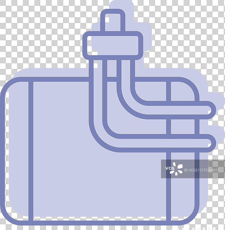 与汽车维护相关的空调蒸发器图标图片素材