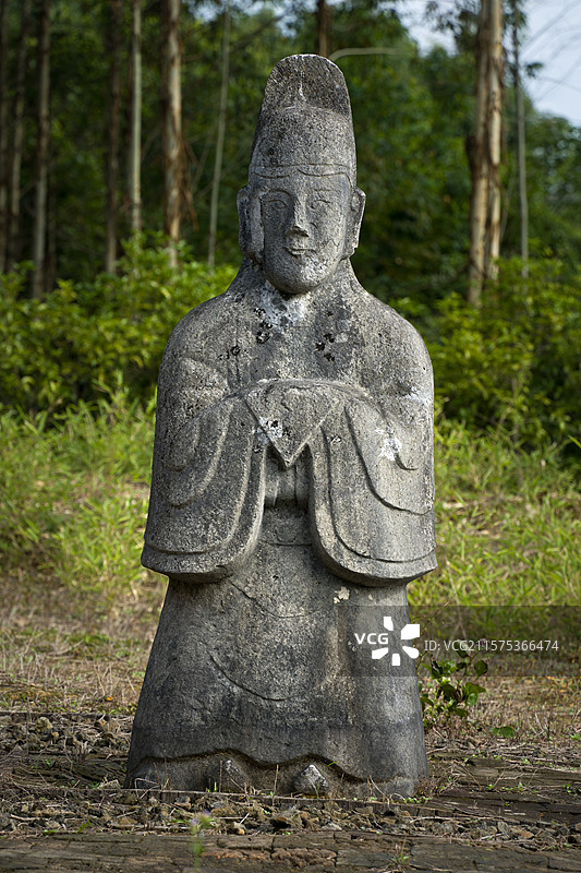 靖江康僖王次妃赵氏墓，靖江王陵国家考古遗址公园。图片素材
