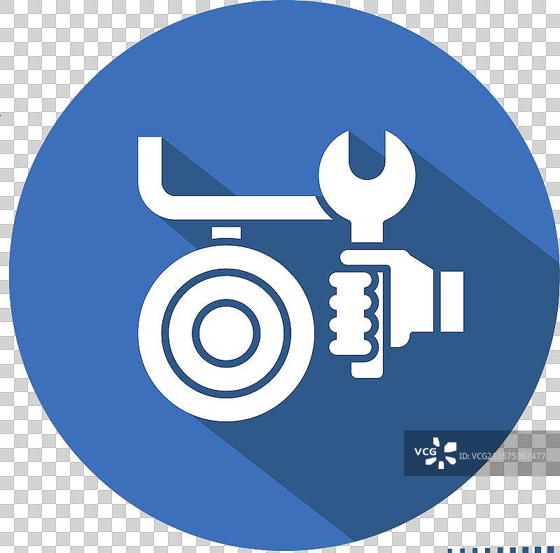 与汽车维护相关的刹车卡钳图标图片素材