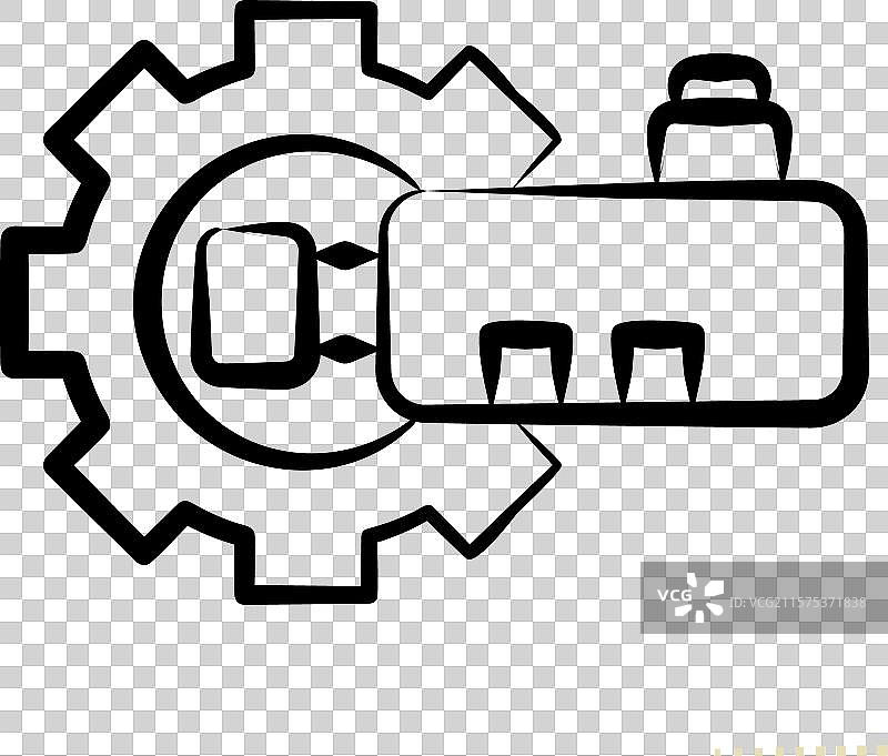 与汽车相关的燃油箱压力传感器图标图片素材