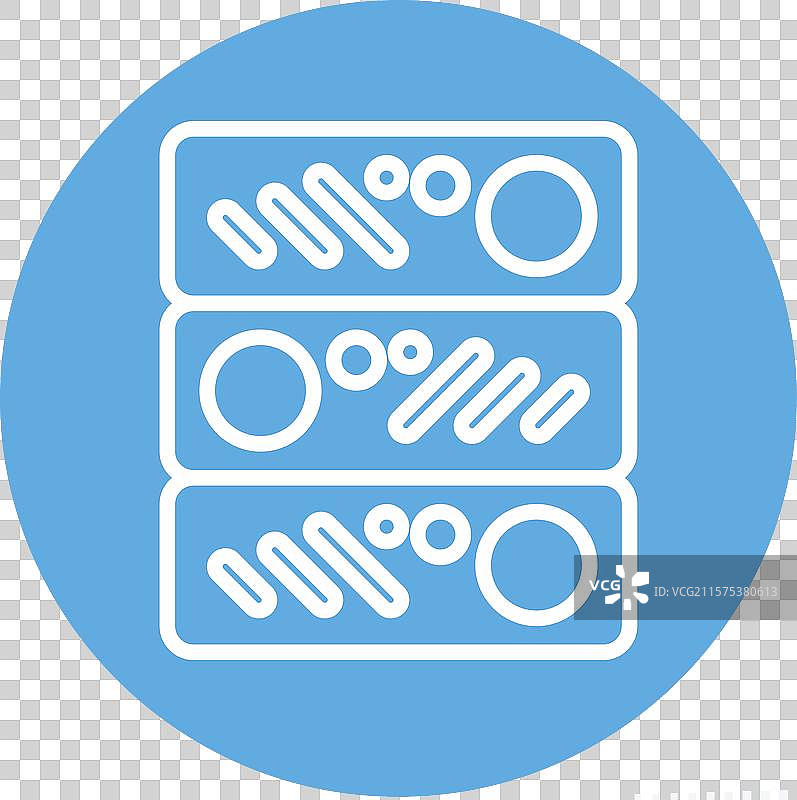 与办公室符号相关的图标服务器，蓝色眼睛图片素材