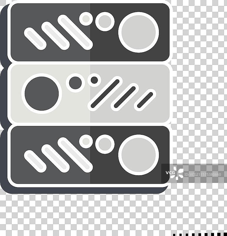 与办公室符号相关的光泽图标服务器图片素材