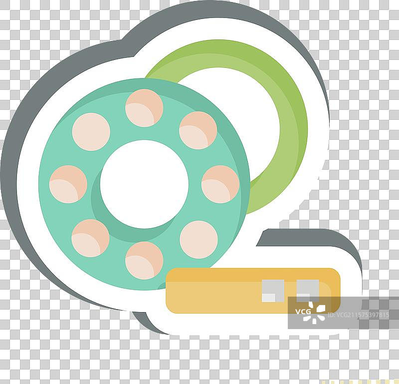 与汽车维护相关的轮轴承贴纸图片素材