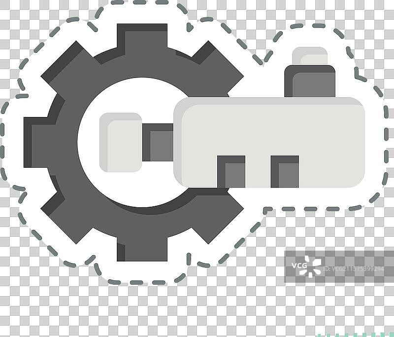 贴纸线切割燃油箱压力传感器图片素材