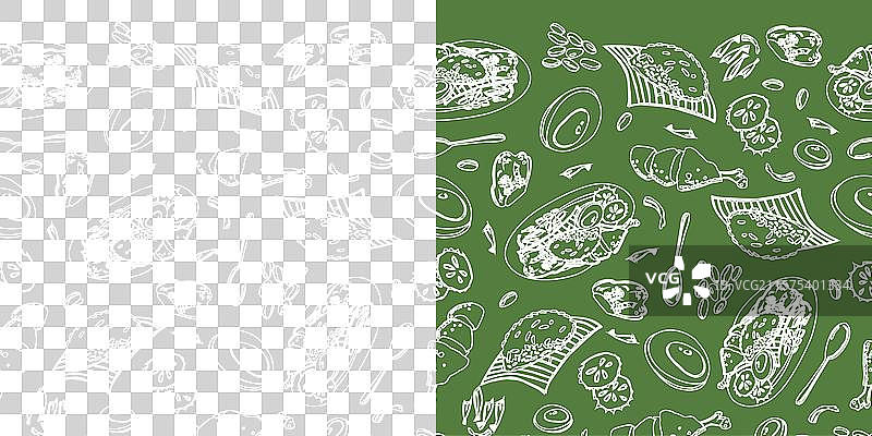 绿色马来西亚美食椰浆饭轮廓图片素材