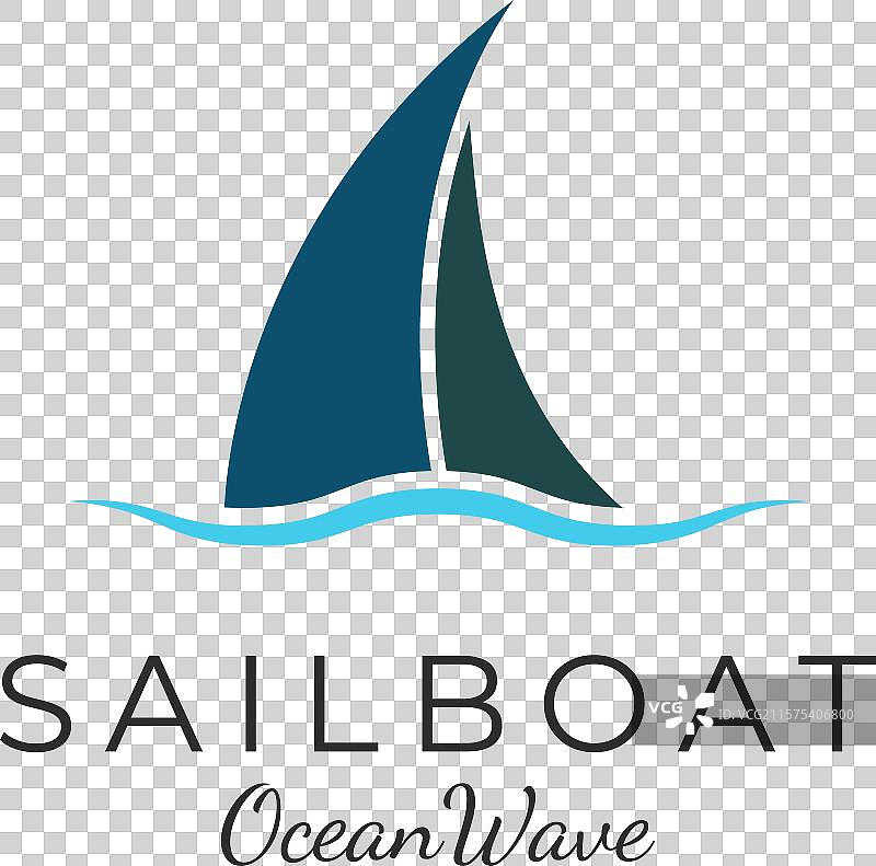 帆船标志设计图片素材