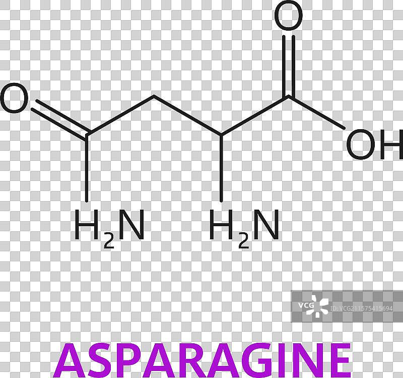 天冬氨酸氨基酸化学分子链图片素材