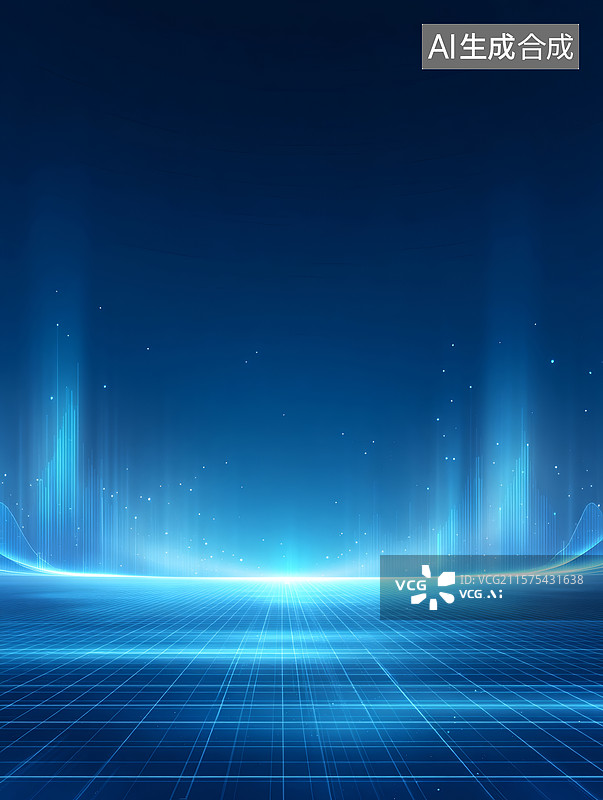 【AI数字艺术】科技未来光影世界图片素材