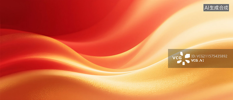 【AI数字艺术】红色金色光粒子流动细沙感节日氛围背景会议展板海报背景图片素材