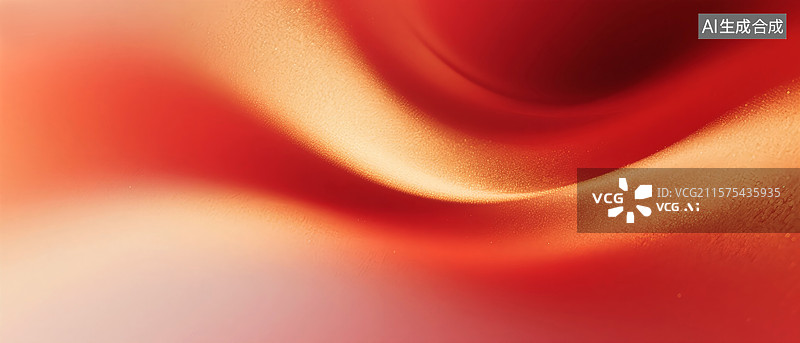 【AI数字艺术】红色金色光粒子流动细沙感节日氛围背景会议展板海报背景图片素材