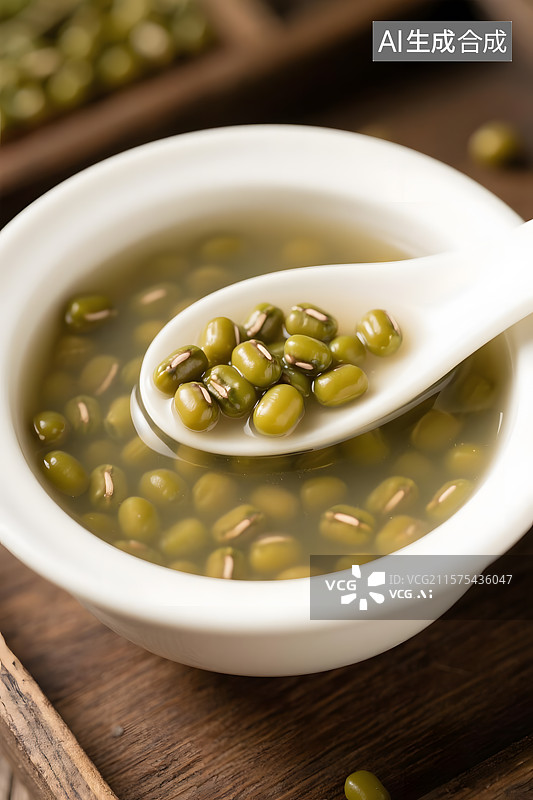 【AI数字艺术】清热解暑绿豆汤图片素材