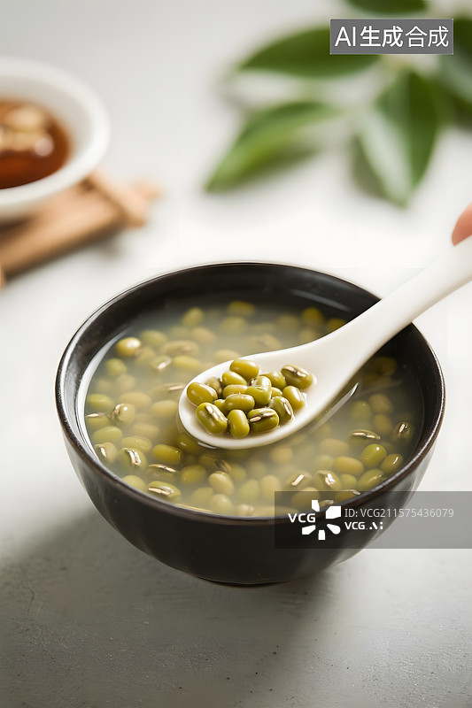 【AI数字艺术】清热解暑绿豆汤图片素材