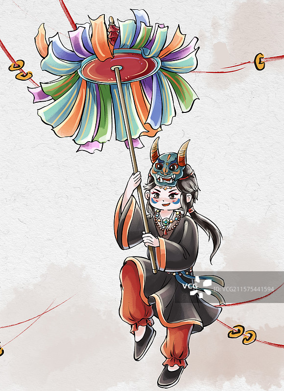 非遗傩戏人物图片素材