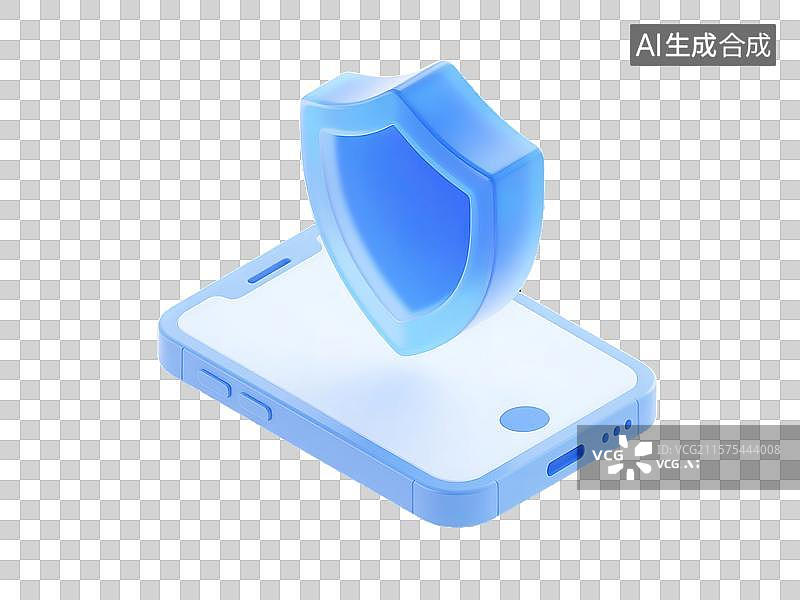 【AI数字艺术】手机安全保护图片素材