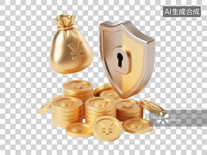 【AI数字艺术】金融安全与投资保护图片素材