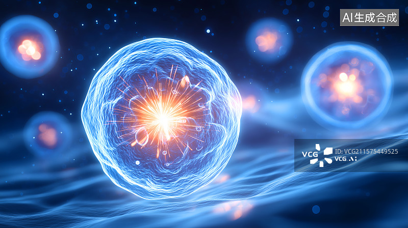 【AI数字艺术】三维细胞剖视图图片素材