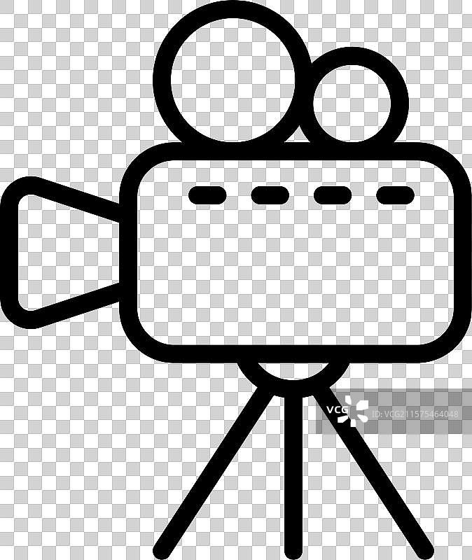 电视摄像机图标图片素材