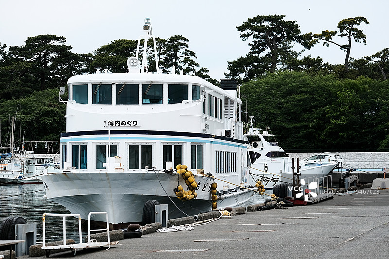 日本静冈县的沼津市和沼津港图片素材