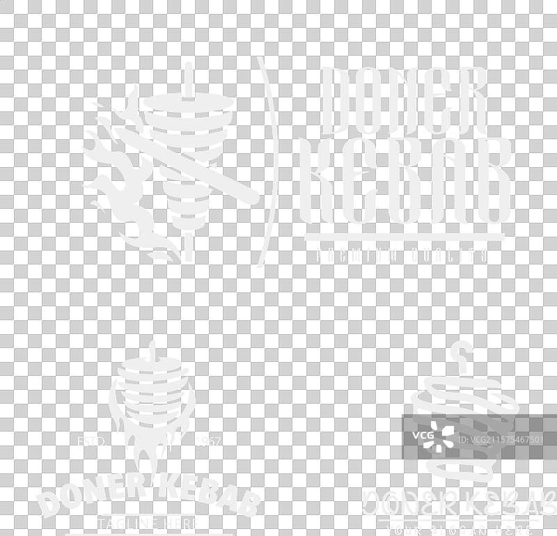 餐厅和市场的旋转烤肉标志图片素材