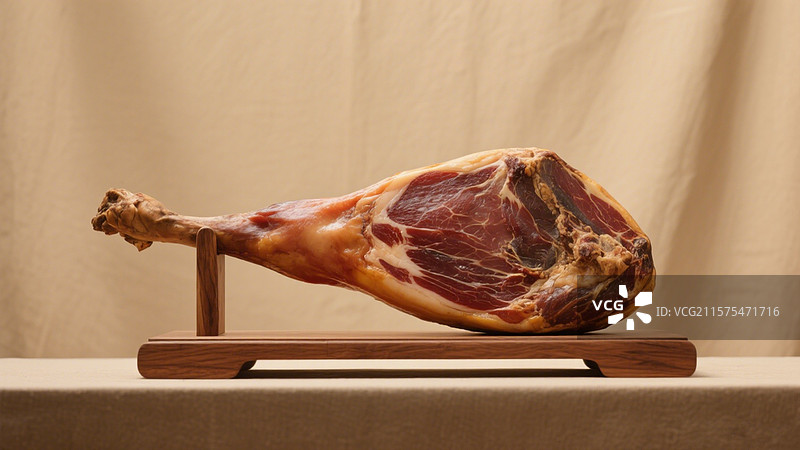 金华火腿正面展示图片素材