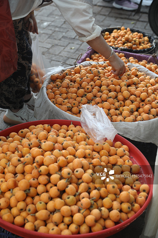 重庆市云阳县水果市场的水果果实 果品图片素材