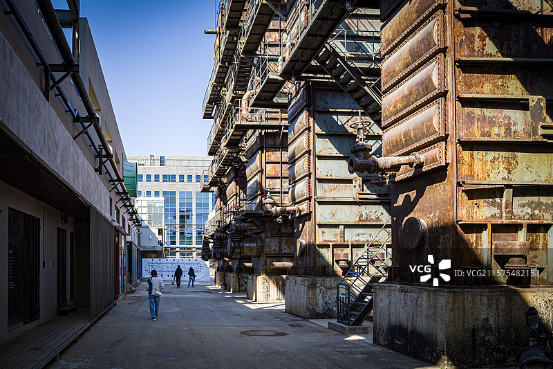 朝阳798艺术区厂区风光图片素材