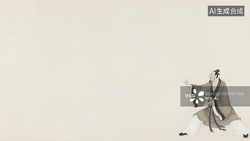 【AI数字艺术】水墨画右下图片素材