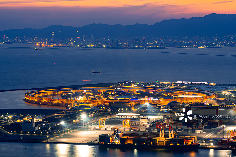 航拍日本大阪世界博览会，2025世博会，鸟瞰世博会，大阪世博会全景，世博会夜景，开幕式，闭幕式，梦洲图片素材