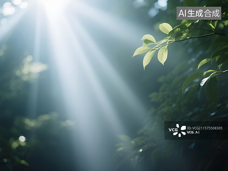 【AI数字艺术】高美感广告素材——清新自然的阳光草地图片素材