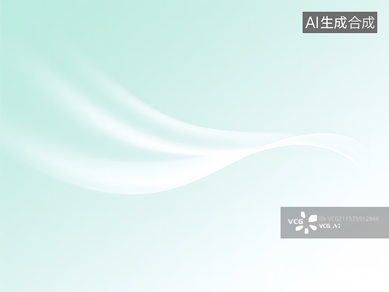 【AI数字艺术】柔和的风飘逸感流动感丝绸飘带柔美曲线背景图图片素材