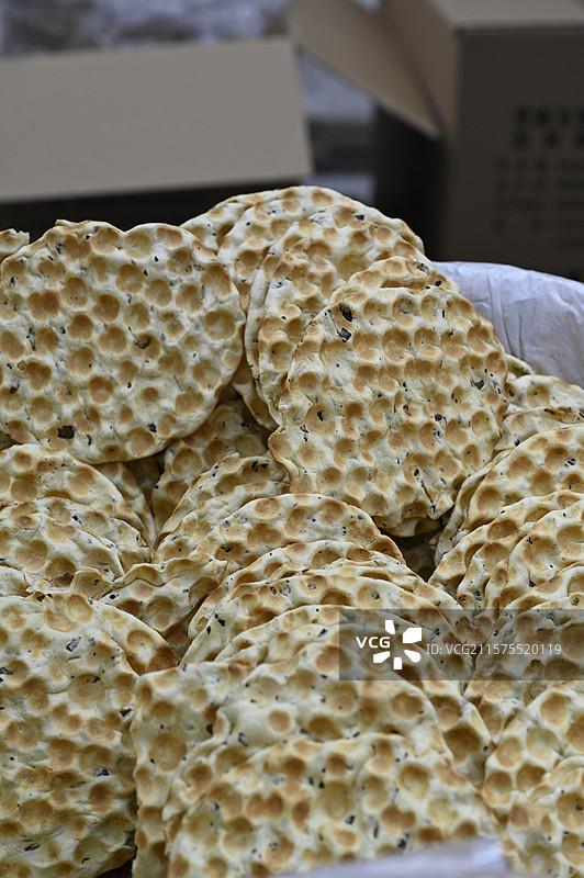 陕西特色美食 干馍 石子馍图片素材