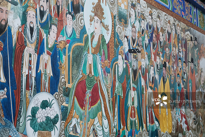 壁画上的神仙图片素材