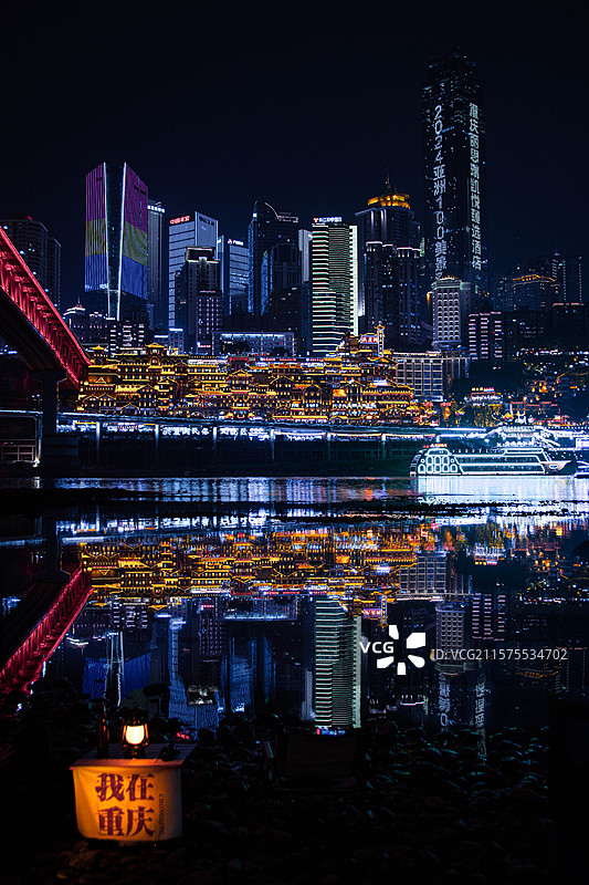洪崖洞夜景图片素材