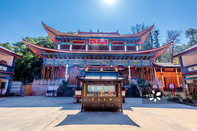 中国云南丽江永胜灵源观音寺图片素材