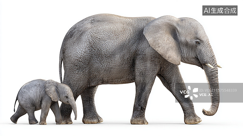 【AI数字艺术】非洲野生大象图片素材