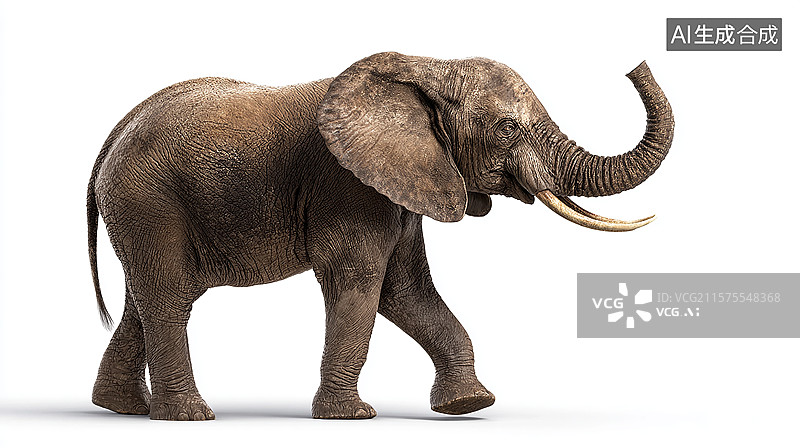 【AI数字艺术】非洲野生大象图片素材