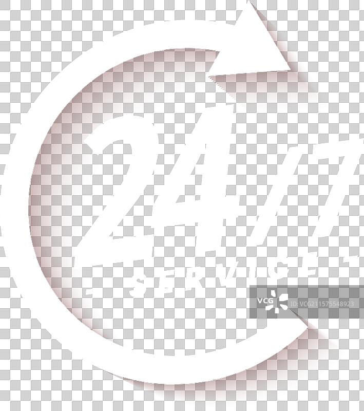 24小时和7天服务可用性概念图片素材