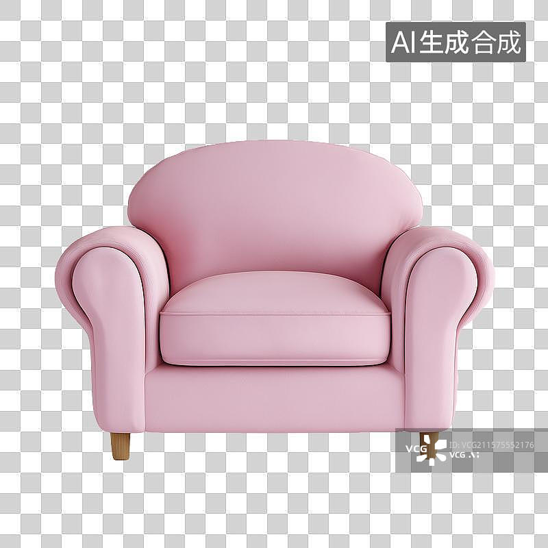 【AI数字艺术】粉色的沙发图片素材