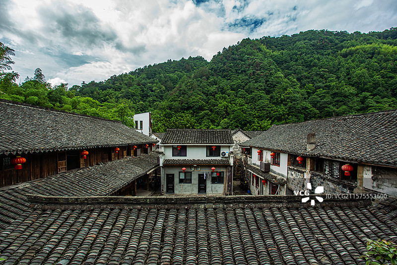 浙江省宁波市海曙区章水镇李家坑村图片素材