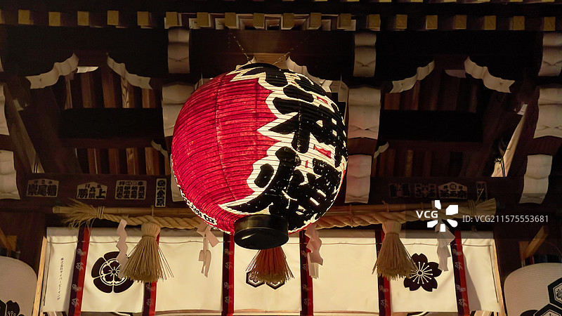 福冈栉田神社夜晚图片素材