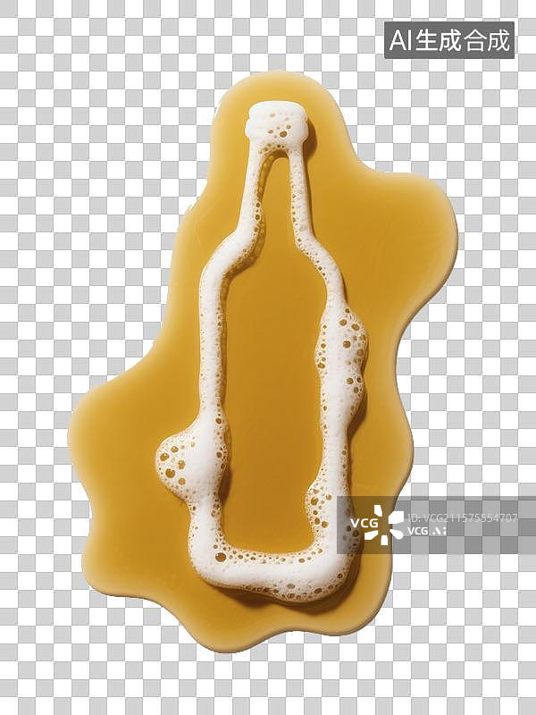 【AI数字艺术】3D啤酒轮廓图片素材