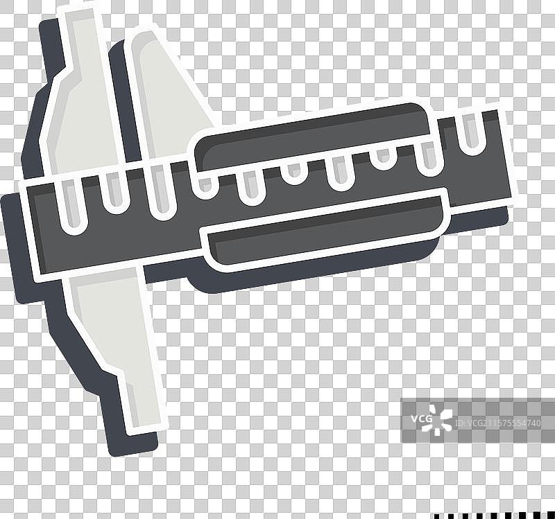 与测量符号相关的游标卡尺图标图片素材