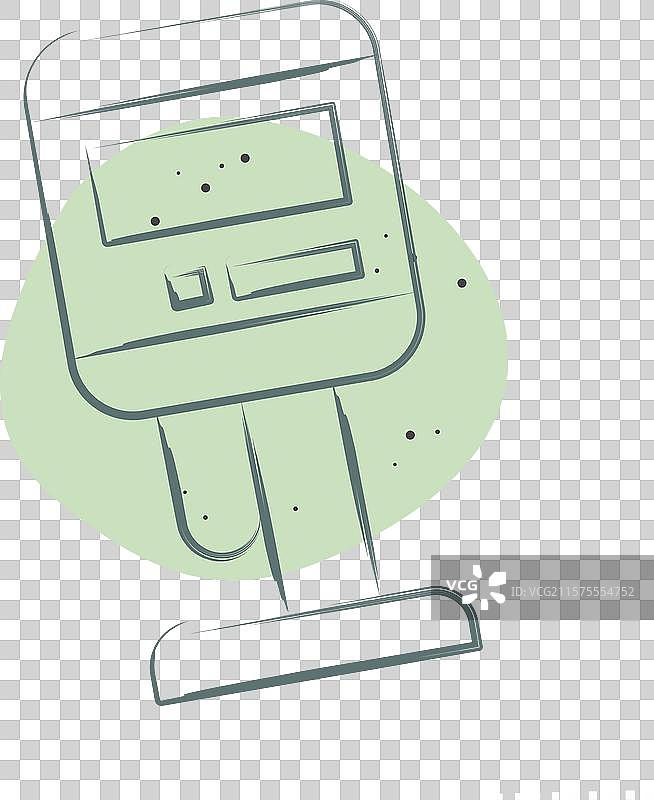 与测量符号颜色相关的图标粘度计图片素材