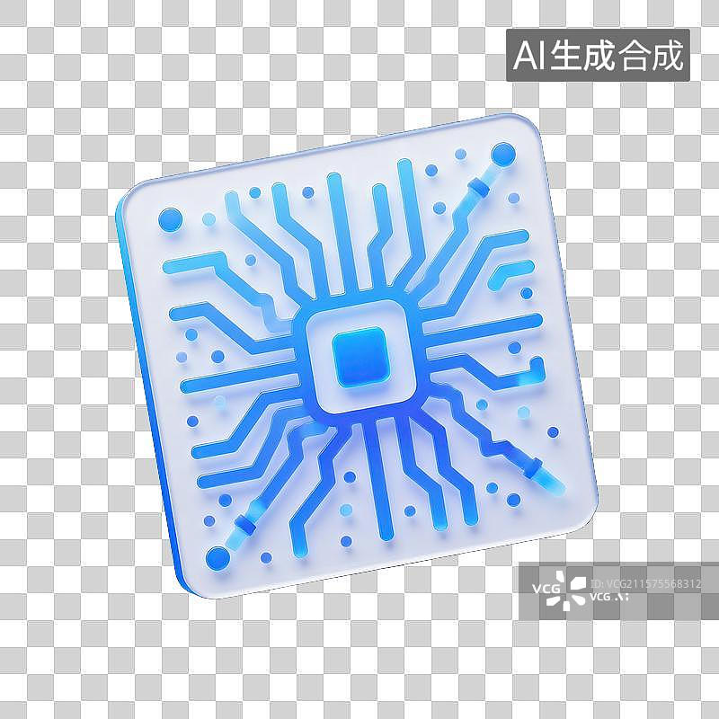 【AI数字艺术】微型芯片的创新设计图片素材