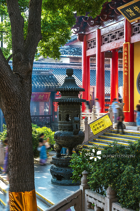 无锡南禅寺福圣禅院 天王殿 大雄宝殿 妙光塔图片素材