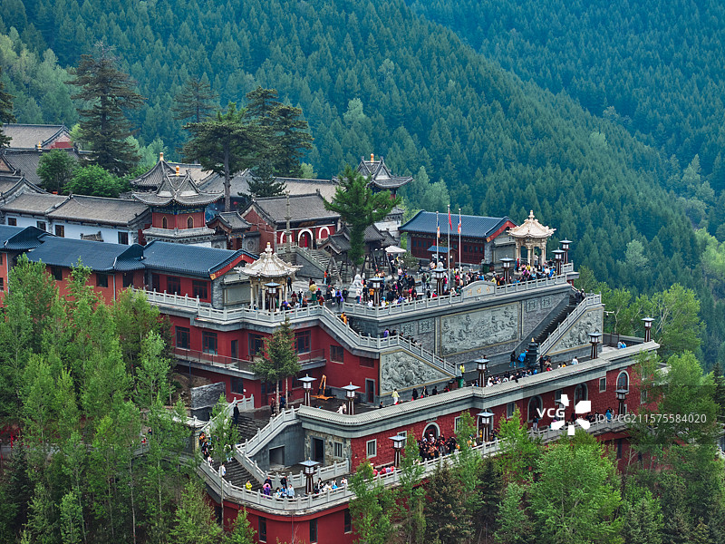 山西五台山黛螺顶图片素材