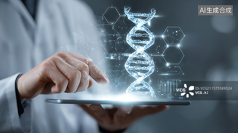 【AI数字艺术】未来医疗的数字蓝图图片素材