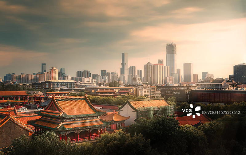 沈阳故宫晨曦微露图片素材