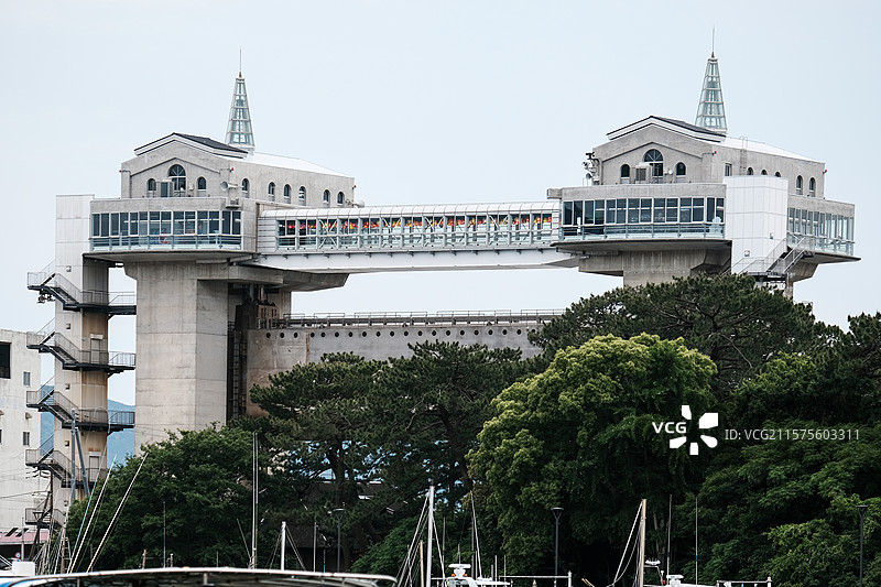 日本静冈县的沼津市和沼津港图片素材