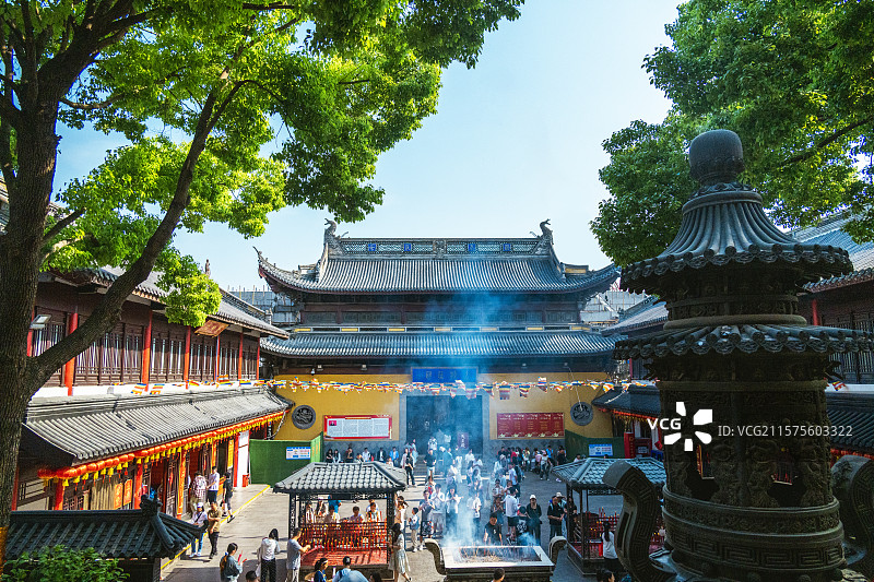 无锡南禅寺福圣禅院 天王殿 大雄宝殿 妙光塔图片素材